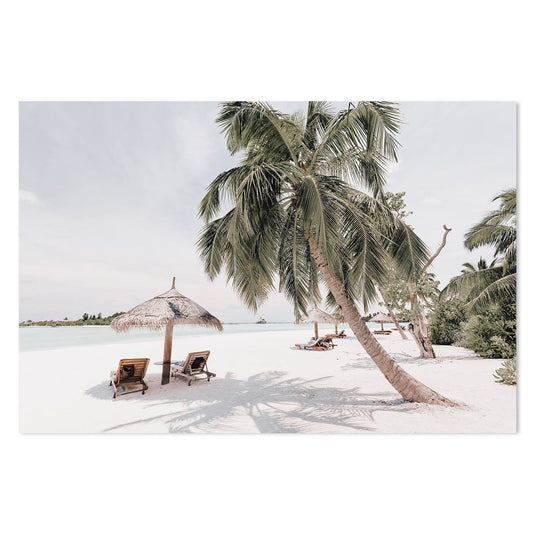 Buy Island Palms And Hut Wall Art Online, Framed Canvas Or Poster