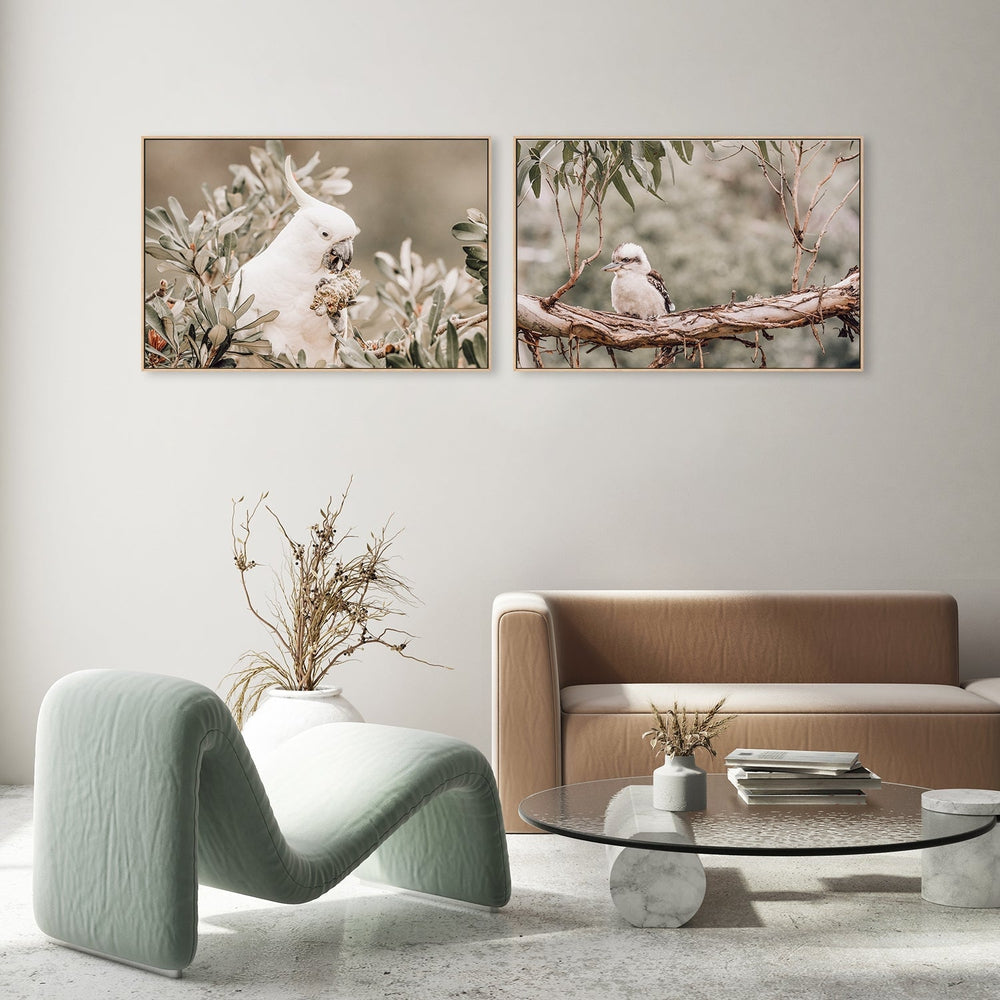 wall-art-print-canvas-poster-framed-Joyful Birds, Set Of 2-by-Gioia Wall Art-Gioia Wall Art