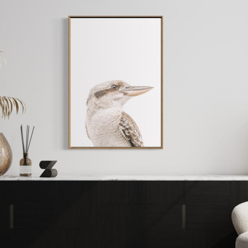 wall-art-print-canvas-poster-framed-Kookaburra-by-Gioia Wall Art-Gioia Wall Art