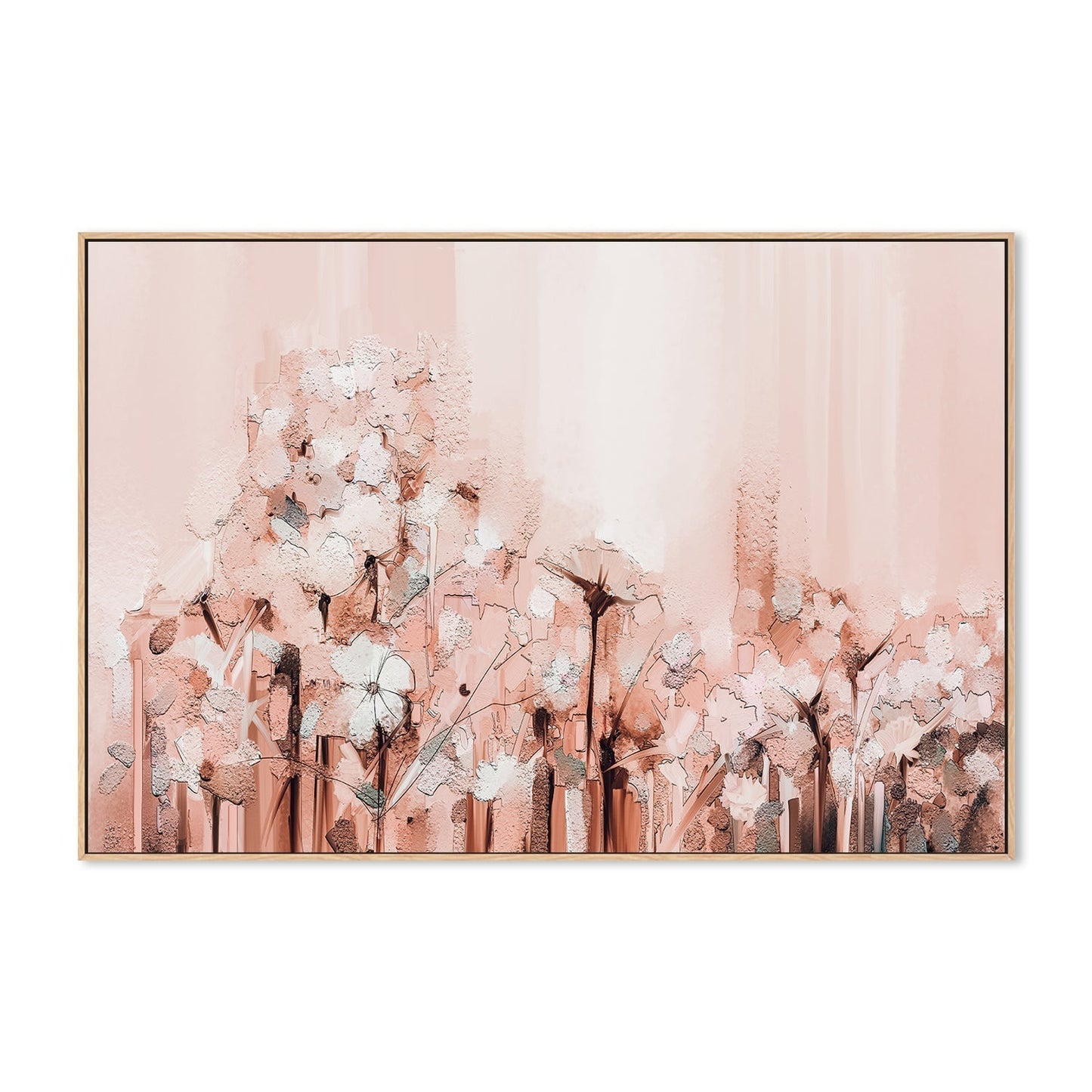 wall-art-print-canvas-poster-framed-Light Pink Florals-by-Gioia Wall Art-Gioia Wall Art