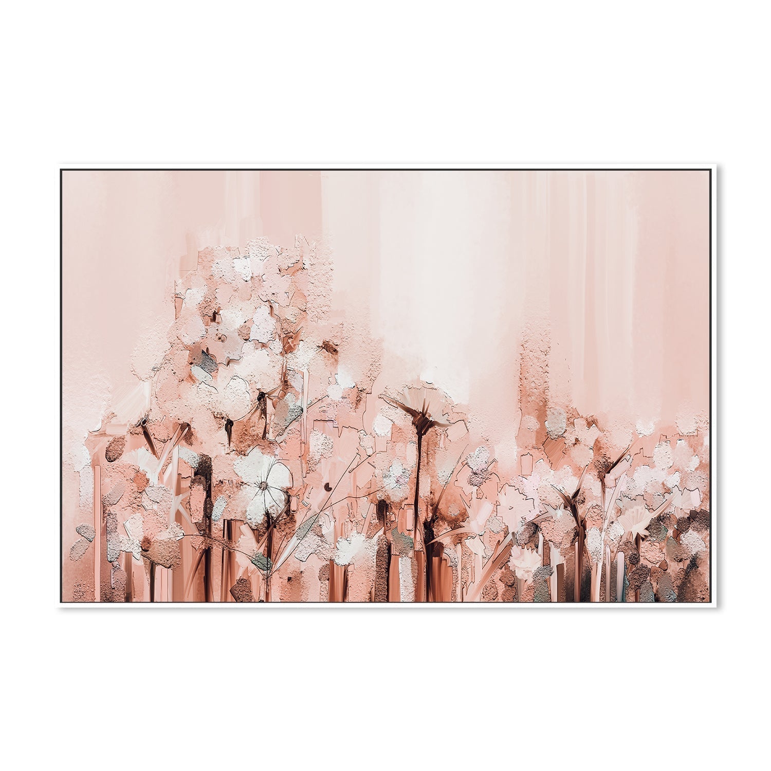 wall-art-print-canvas-poster-framed-Light Pink Florals-by-Gioia Wall Art-Gioia Wall Art