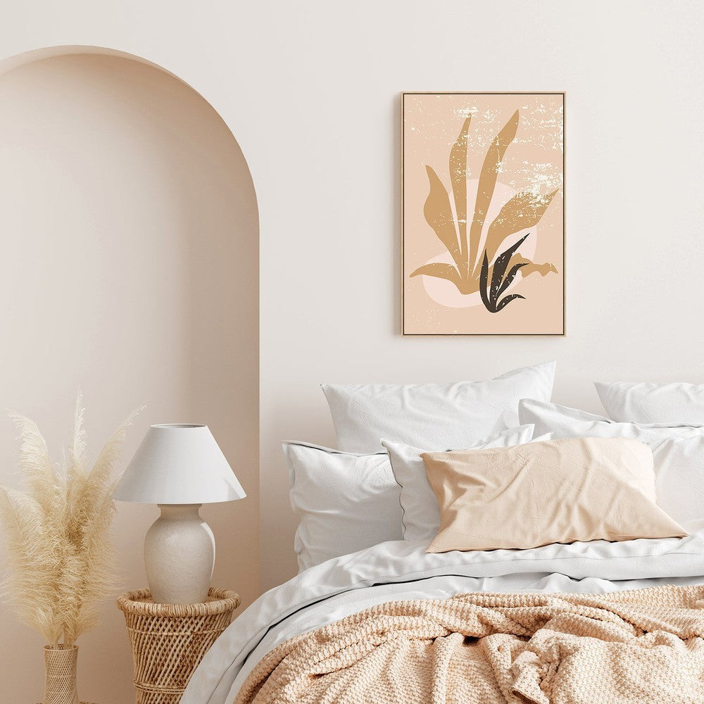 wall-art-print-canvas-poster-framed-Little Bliss, Neutral Creamy And Blushy Illustration, Style J-by-Gioia Wall Art-Gioia Wall Art