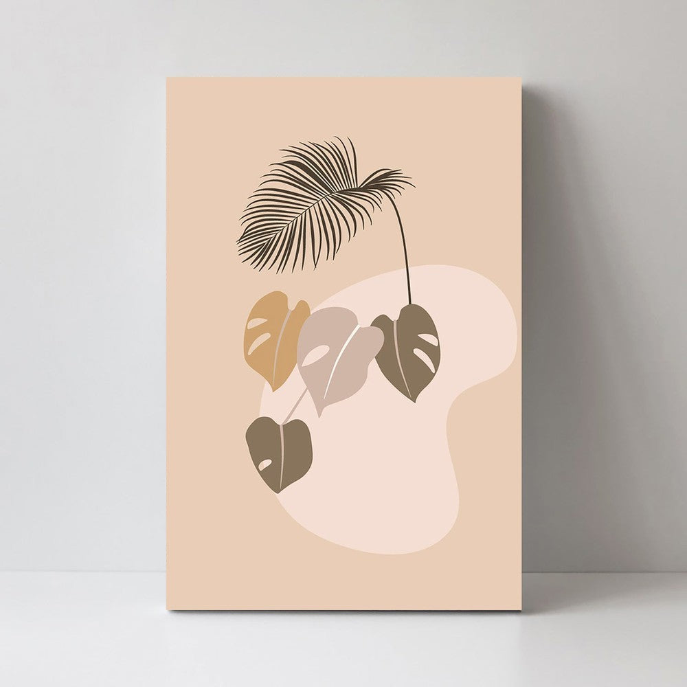 wall-art-print-canvas-poster-framed-Little Bliss, Neutral Creamy And Blushy Illustration, Style P-by-Gioia Wall Art-Gioia Wall Art