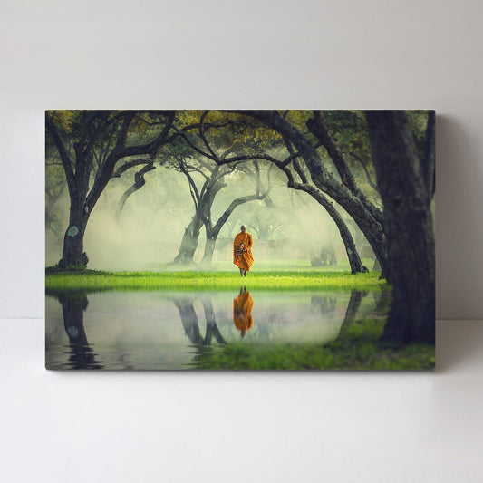 wall-art-print-canvas-poster-framed-Lone Monk-by-Gioia Wall Art-Gioia Wall Art