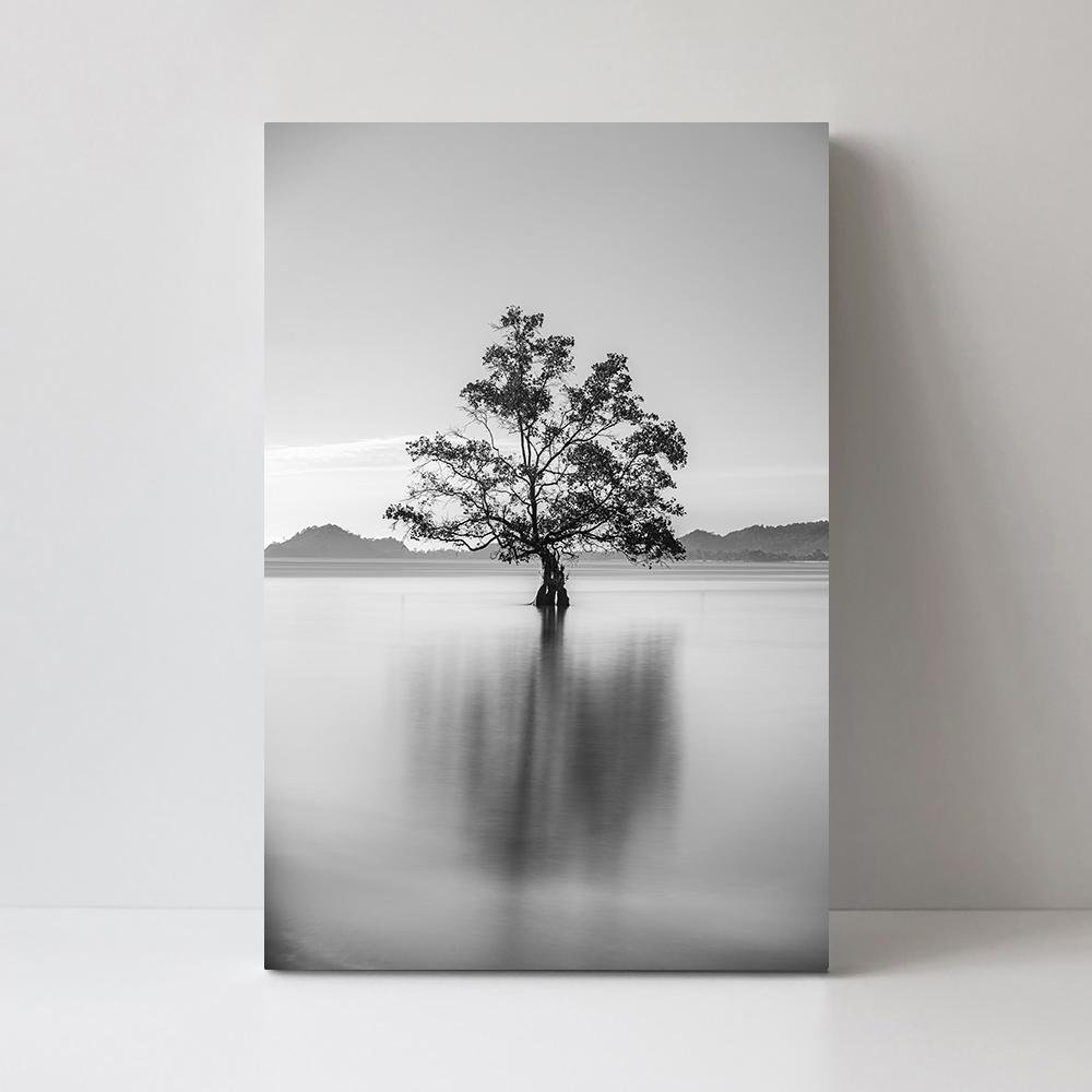 wall-art-print-canvas-poster-framed-Lonely Tree-by-Gioia Wall Art-Gioia Wall Art