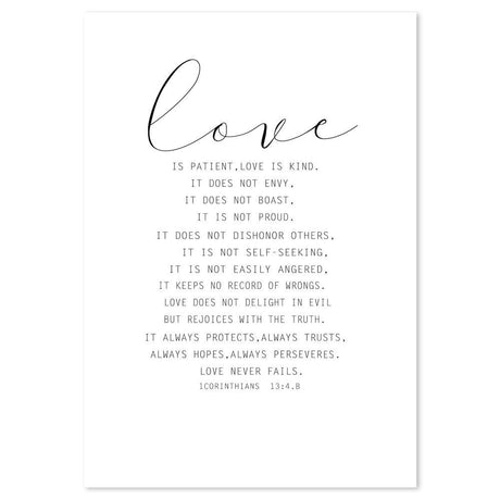 wall-art-print-canvas-poster-framed-Love Is Patient, Quote-by-Gioia Wall Art-Gioia Wall Art