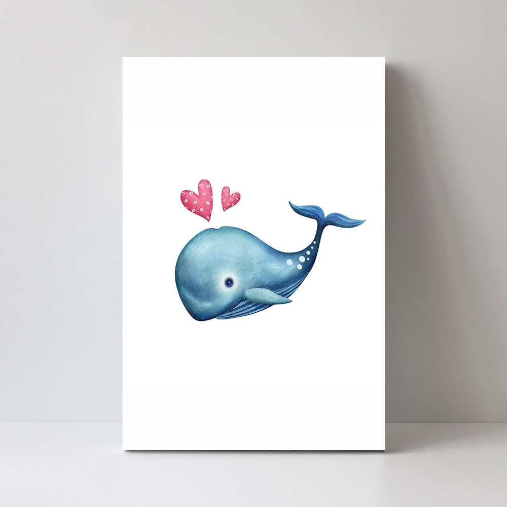 wall-art-print-canvas-poster-framed-Loving Whale-by-Gioia Wall Art-Gioia Wall Art