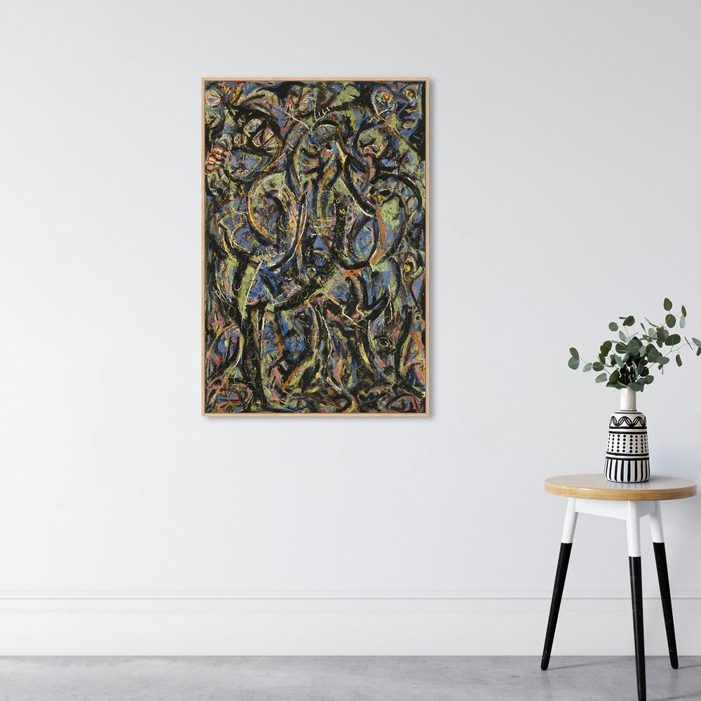 wall-art-print-canvas-poster-framed-Magic Mirror Impressionism, By Jackson Pollock-by-Gioia Wall Art-Gioia Wall Art