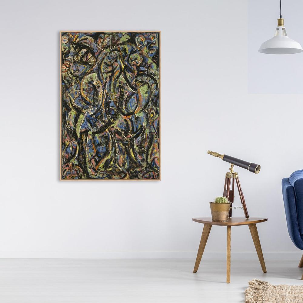 wall-art-print-canvas-poster-framed-Magic Mirror Impressionism, By Jackson Pollock-by-Gioia Wall Art-Gioia Wall Art