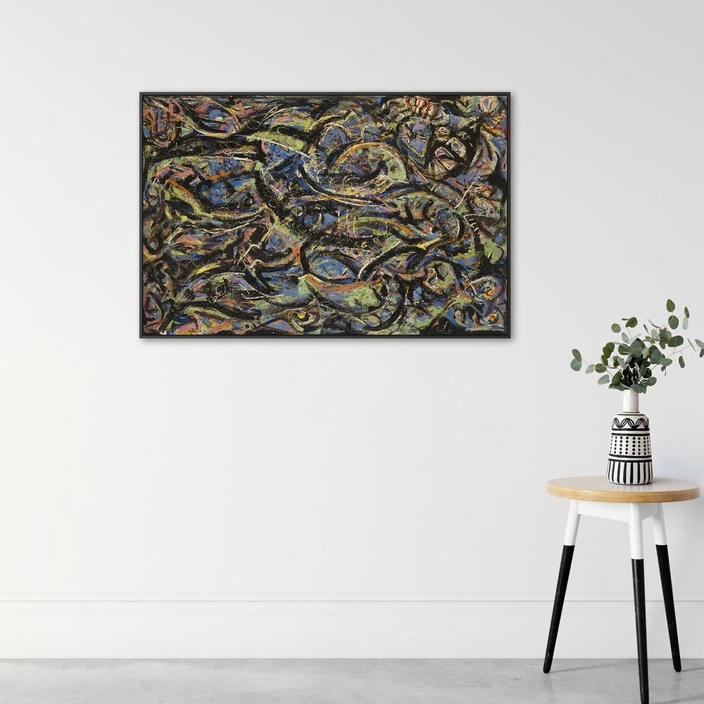 wall-art-print-canvas-poster-framed-Magic Mirror Impressionism, By Jackson Pollock-by-Gioia Wall Art-Gioia Wall Art