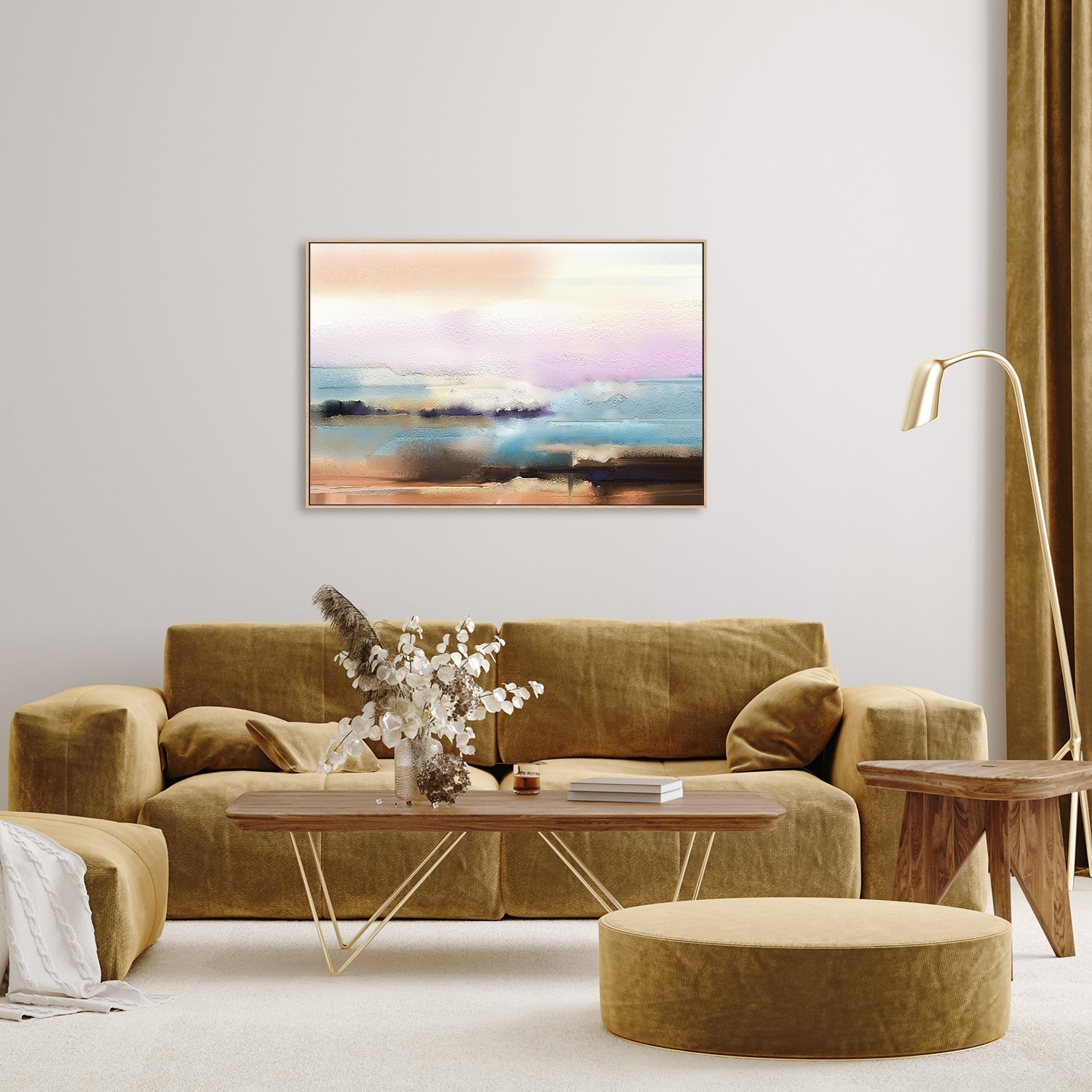 wall-art-print-canvas-poster-framed-Melted Landscape-by-Gioia Wall Art-Gioia Wall Art