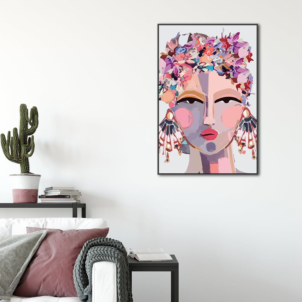 wall-art-print-canvas-poster-framed-Miss Pinky-by-Gioia Wall Art-Gioia Wall Art