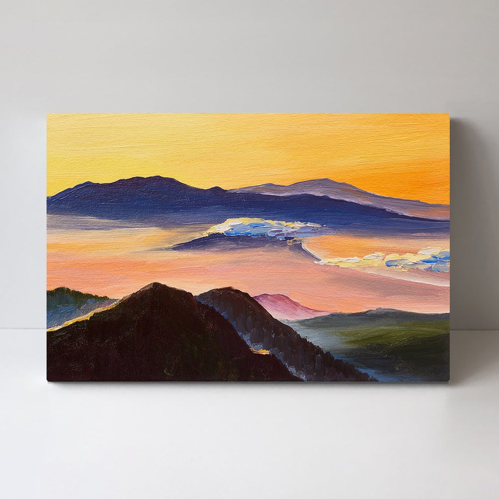 wall-art-print-canvas-poster-framed-Mountain Sunset-by-Gioia Wall Art-Gioia Wall Art