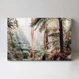 Native Australian Rainforest - Eucalyptus Trees and Ferns-Gioia-Prints-Framed-Canvas-Poster-GIOIA-WALL-ART
