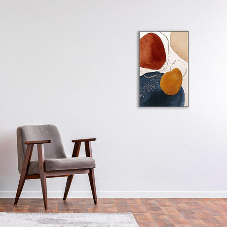 wall-art-print-canvas-poster-framed-Navy And Burnt Orange Abstract, Style B-by-Gioia Wall Art-Gioia Wall Art