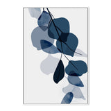 wall-art-print-canvas-poster-framed-Navy Flowers, Style A-GIOIA-WALL-ART