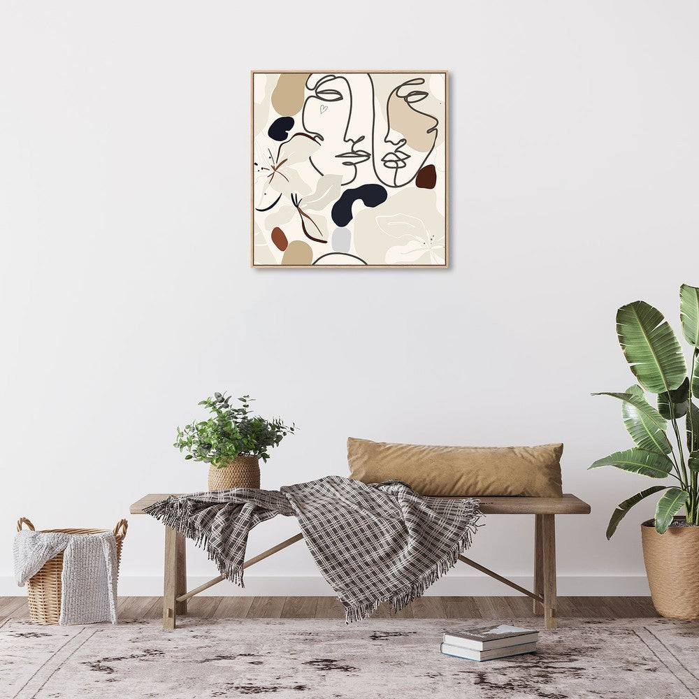 wall-art-print-canvas-poster-framed-Neutral Faces, Style B-by-Gioia Wall Art-Gioia Wall Art