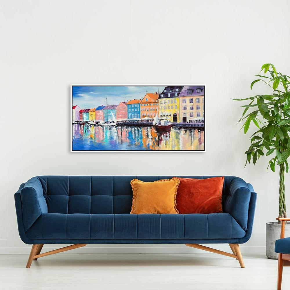 wall-art-print-canvas-poster-framed-Nordic Town Memory-by-Gioia Wall Art-Gioia Wall Art