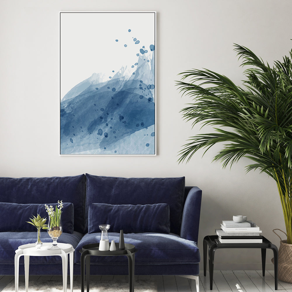 wall-art-print-canvas-poster-framed-Ocean Blue, Style B-GIOIA-WALL-ART