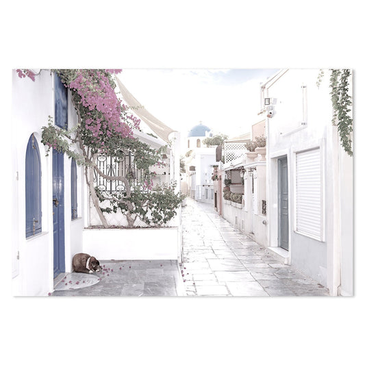 wall-art-print-canvas-poster-framed-Oia Village, Santorini-by-Gioia Wall Art-Gioia Wall Art