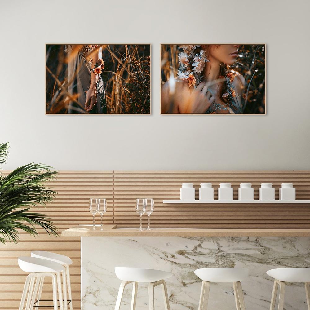 wall-art-print-canvas-poster-framed-One With Nature, Set Of 2-by-Gioia Wall Art-Gioia Wall Art