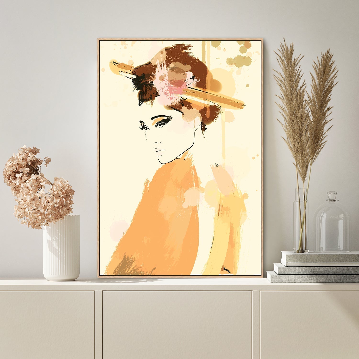 wall-art-print-canvas-poster-framed-Oriental Beauty-by-Gioia Wall Art-Gioia Wall Art