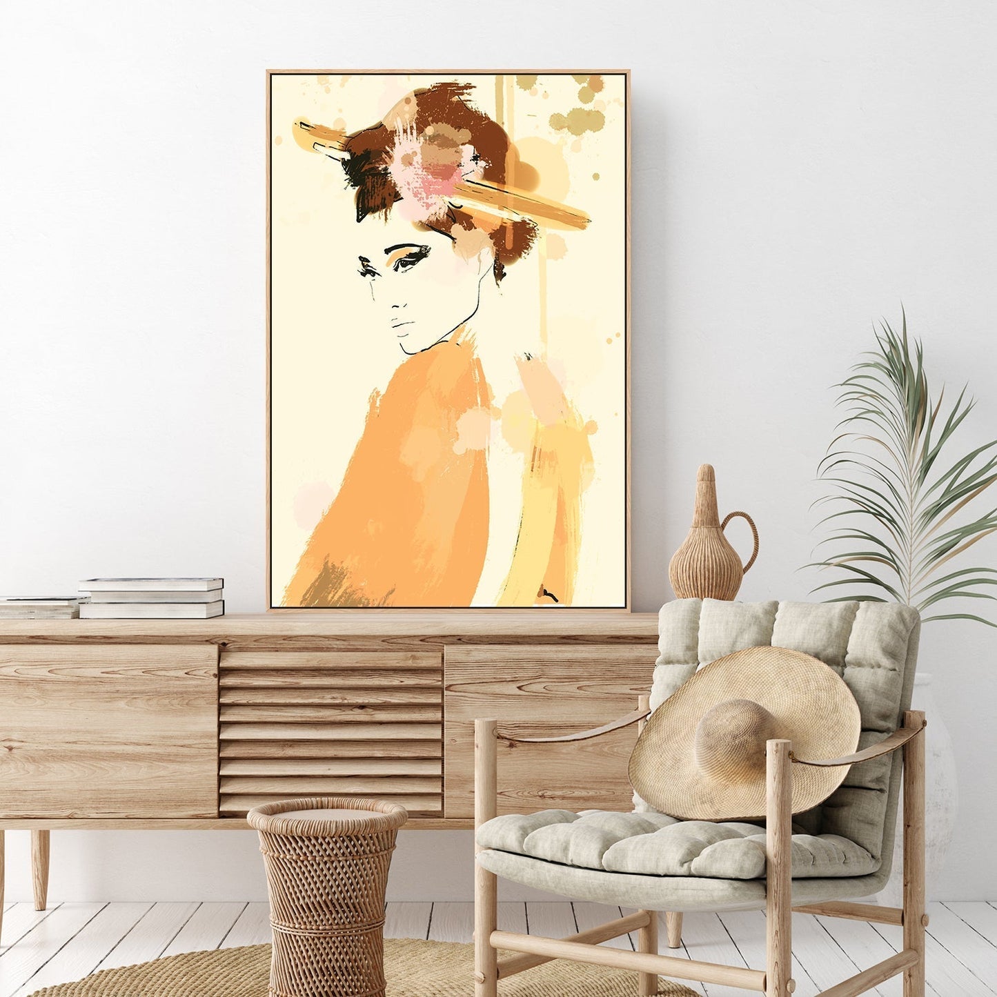 wall-art-print-canvas-poster-framed-Oriental Beauty-by-Gioia Wall Art-Gioia Wall Art