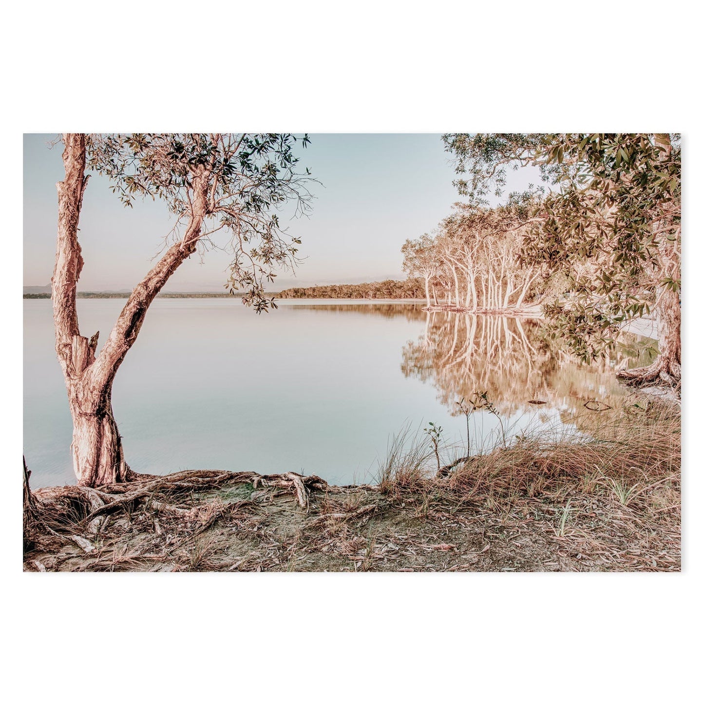 wall-art-print-canvas-poster-framed-Outback Lake, Style B-GIOIA-WALL-ART