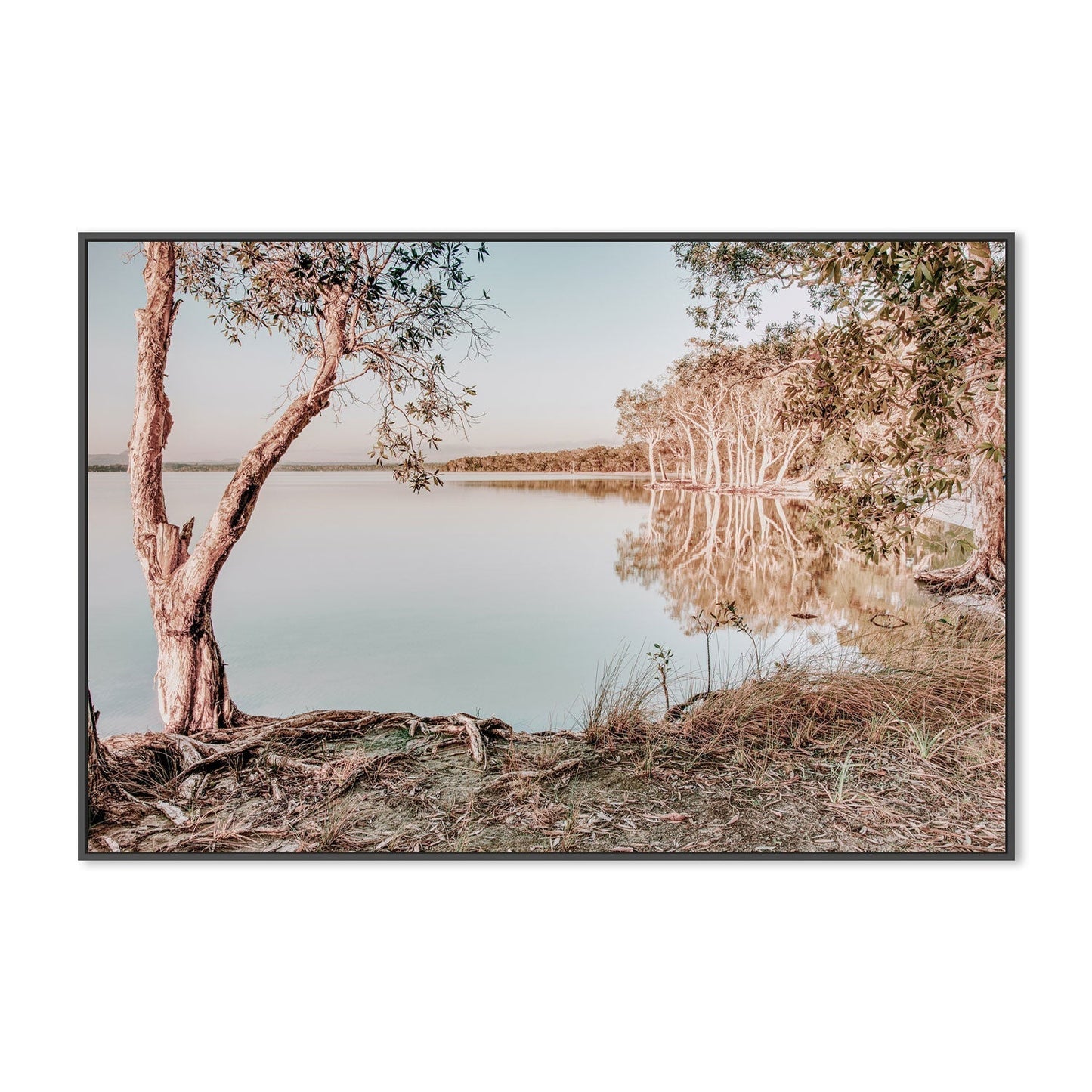 wall-art-print-canvas-poster-framed-Outback Lake, Style B-GIOIA-WALL-ART