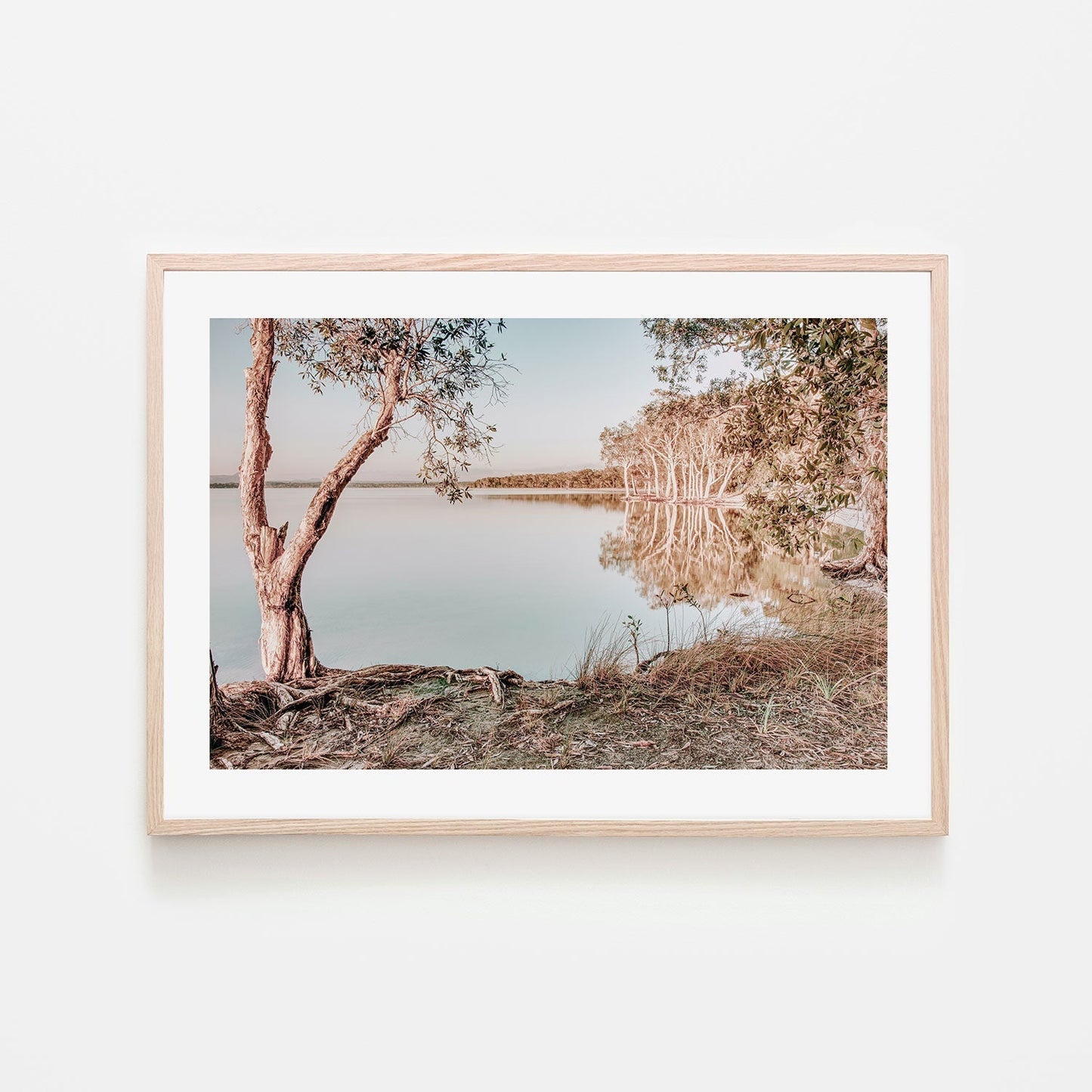 wall-art-print-canvas-poster-framed-Outback Lake, Style B-GIOIA-WALL-ART