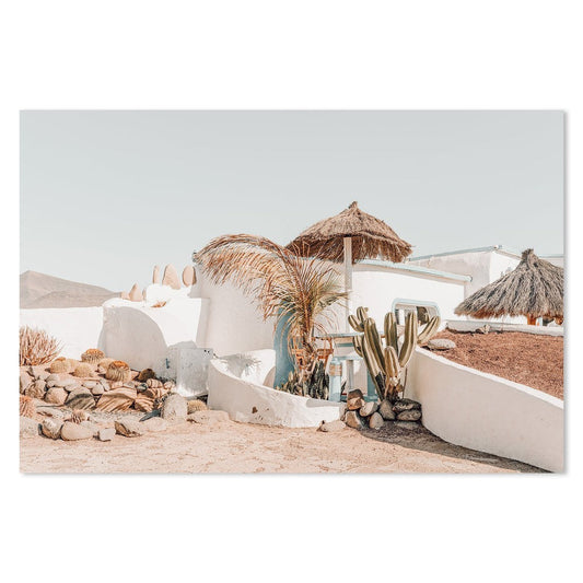 Palm Trees And Cactus At Canary Island-Gioia-Prints-Framed-Canvas-Poster-GIOIA-WALL-ART