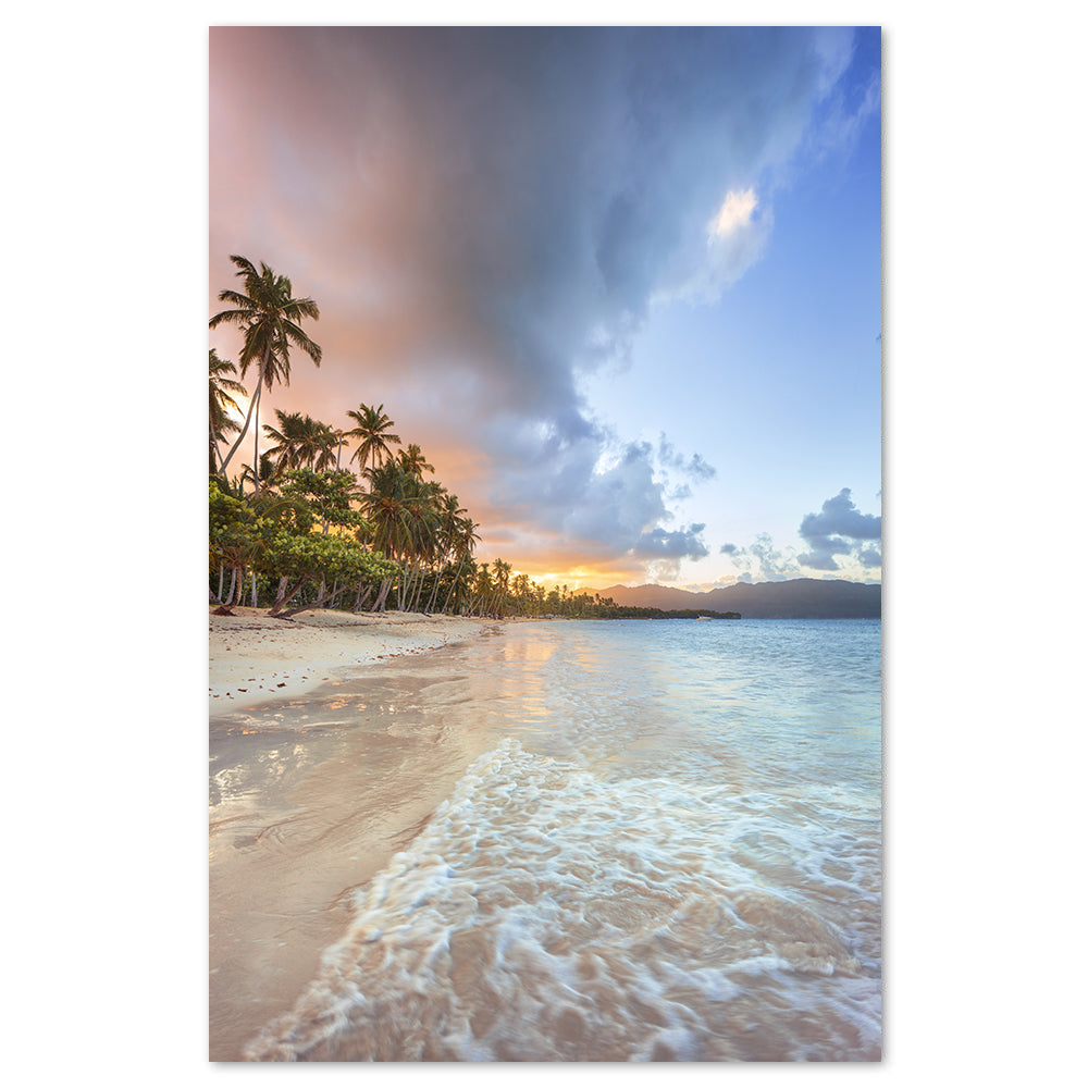 wall-art-print-canvas-poster-framed-Palm Trees And Sandy Beach-by-Gioia Wall Art-Gioia Wall Art