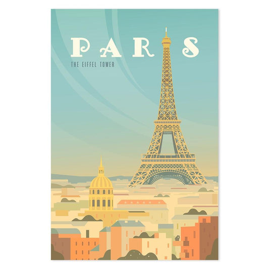 wall-art-print-canvas-poster-framed-Paris, The Eiffel Tower-by-Gioia Wall Art-Gioia Wall Art