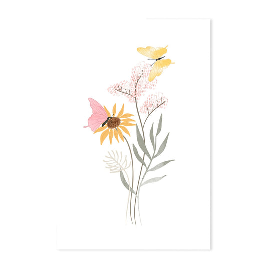 wall-art-print-canvas-poster-framed-Pastel Butterfly Garden, Style B-GIOIA-WALL-ART