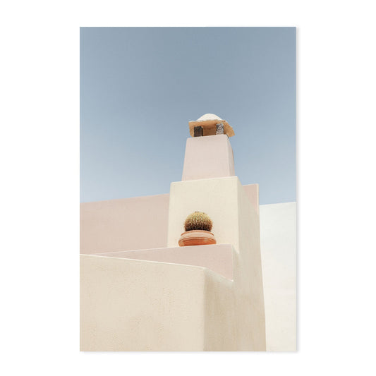 Pastel walls, Santorini-Gioia-Prints-Framed-Canvas-Poster-GIOIA-WALL-ART