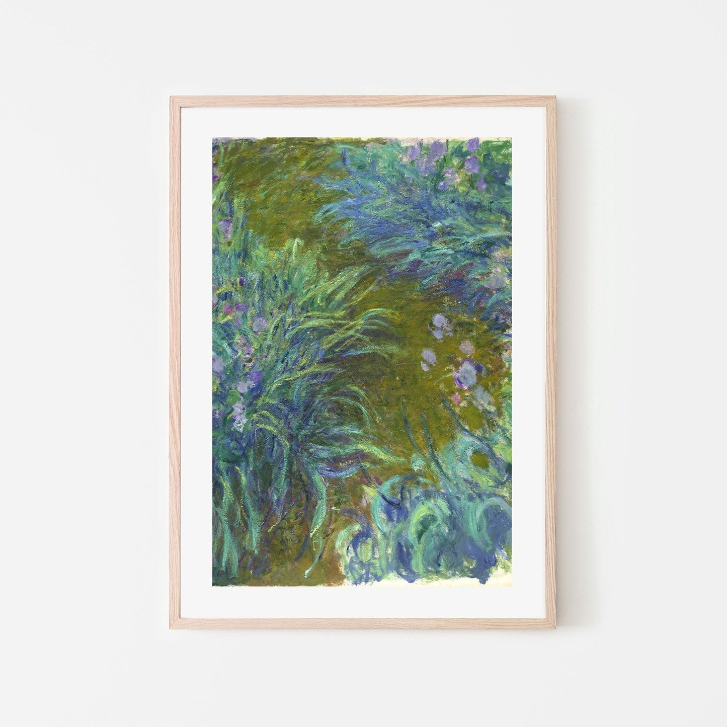 wall-art-print-canvas-poster-framed-Path through the Irises 02 1914 , By Monet-by-Gioia Wall Art-Gioia Wall Art