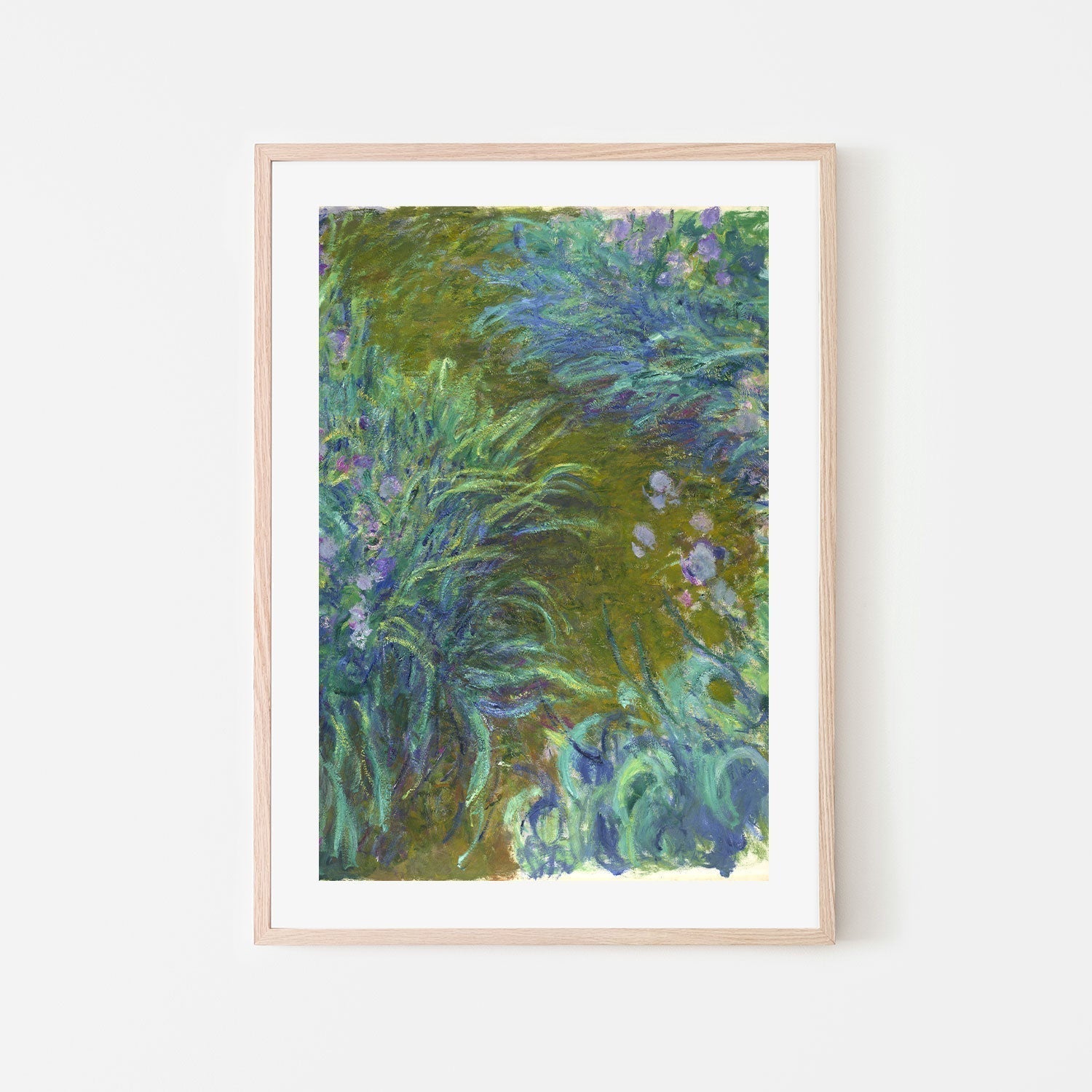 wall-art-print-canvas-poster-framed-Path through the Irises 02 1914 , By Monet-by-Gioia Wall Art-Gioia Wall Art