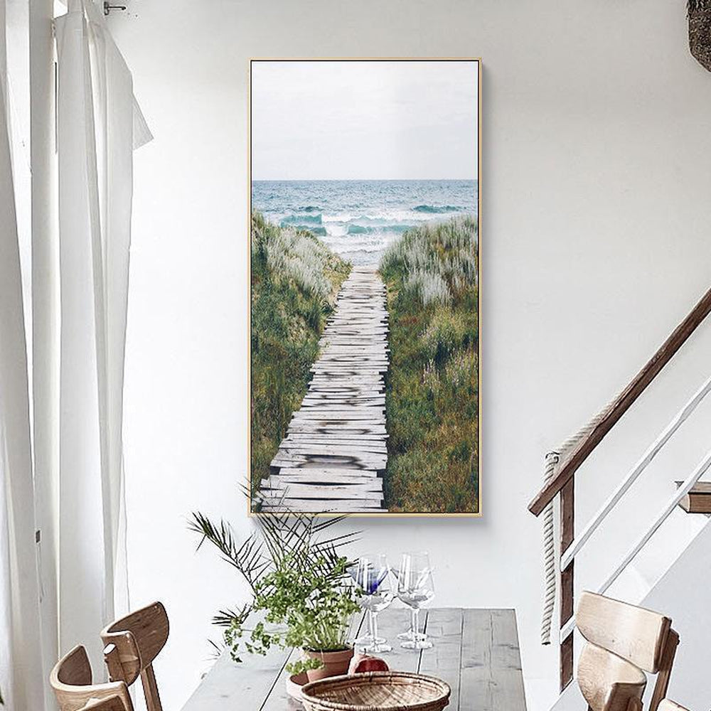 wall-art-print-canvas-poster-framed-Pathway To The Coast-by-Gioia Wall Art-Gioia Wall Art