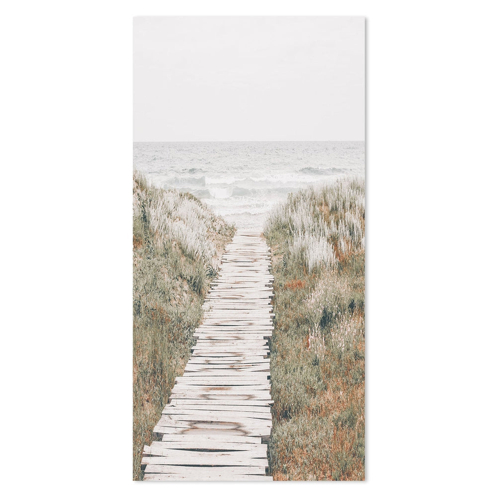 wall-art-print-canvas-poster-framed-Pathway To The Coast, Soft Tone-by-Gioia Wall Art-Gioia Wall Art