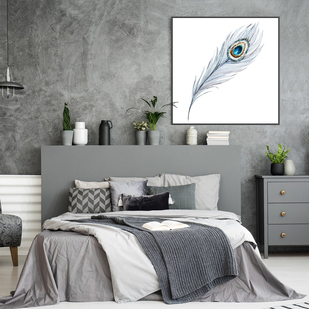 wall-art-print-canvas-poster-framed-Peacock Feather-by-Gioia Wall Art-Gioia Wall Art