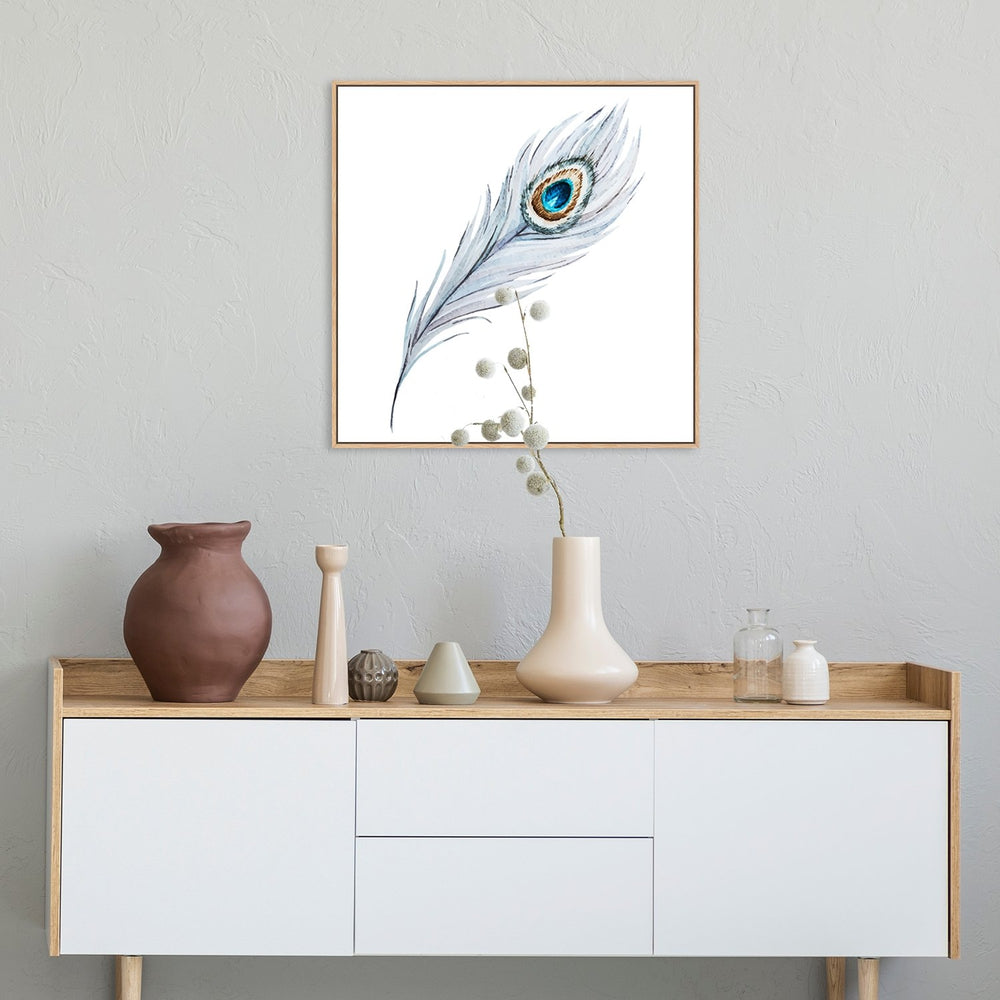 wall-art-print-canvas-poster-framed-Peacock Feather-by-Gioia Wall Art-Gioia Wall Art