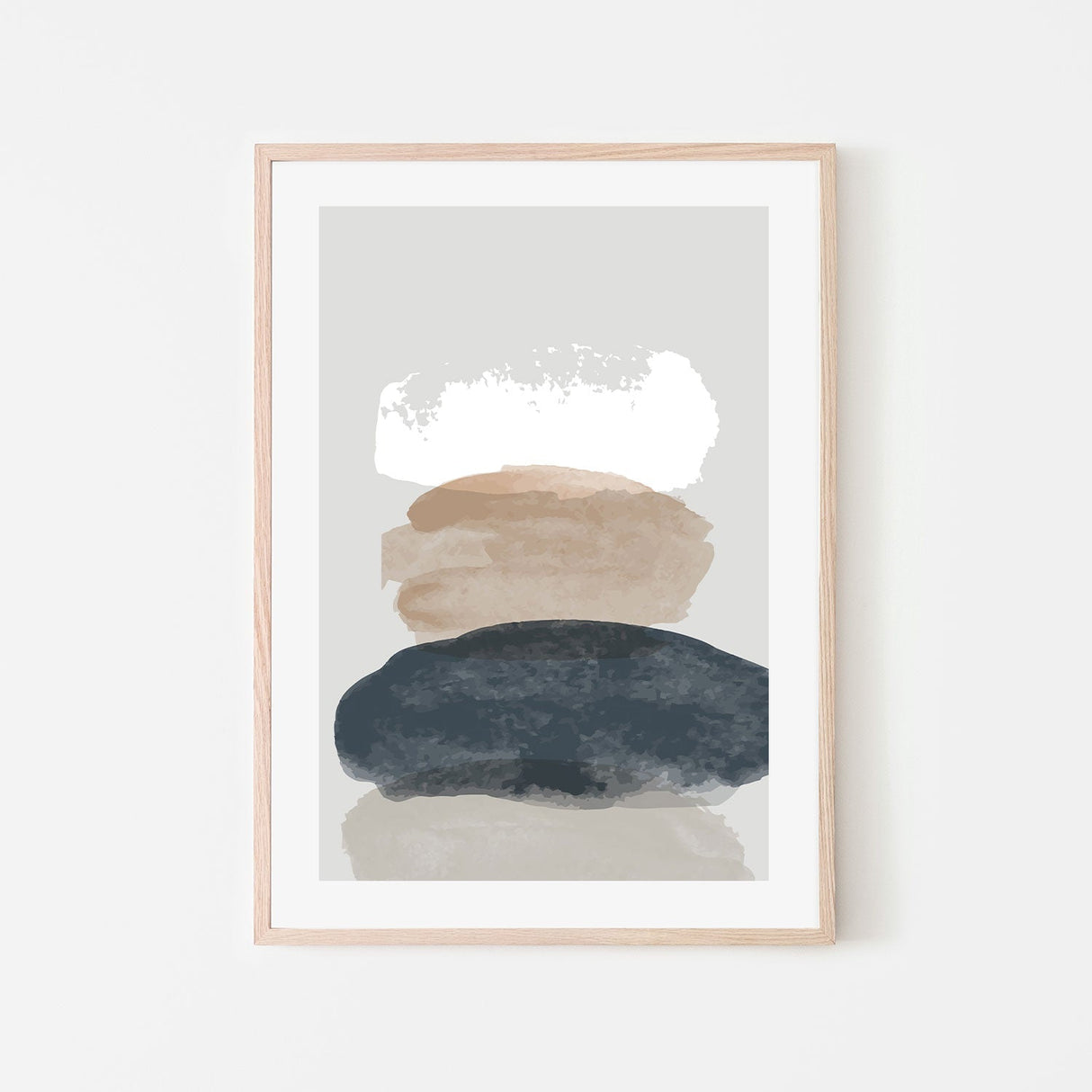 wall-art-print-canvas-poster-framed-Pebble Stack, Style A-GIOIA-WALL-ART