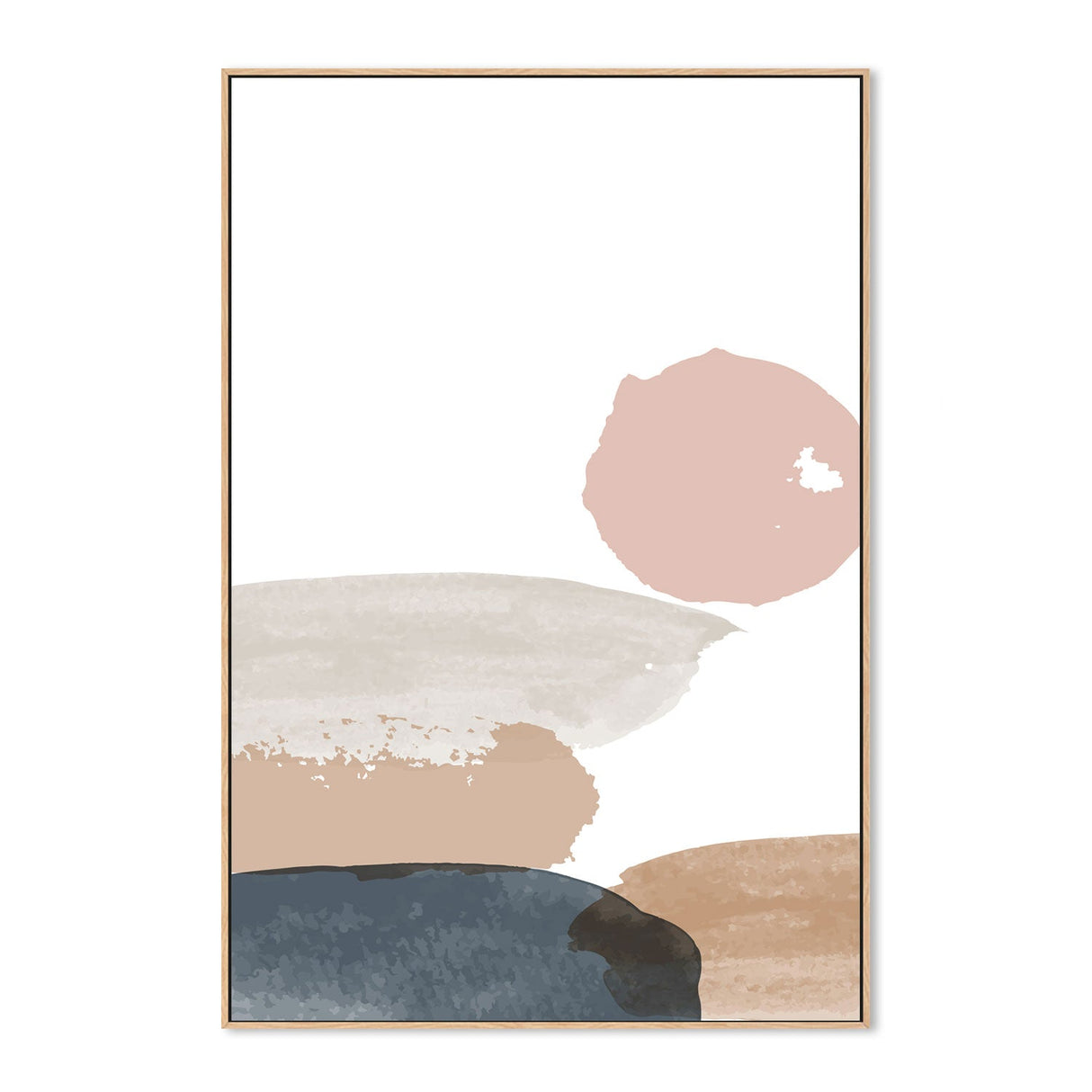 wall-art-print-canvas-poster-framed-Pebble Stack, Style D-GIOIA-WALL-ART