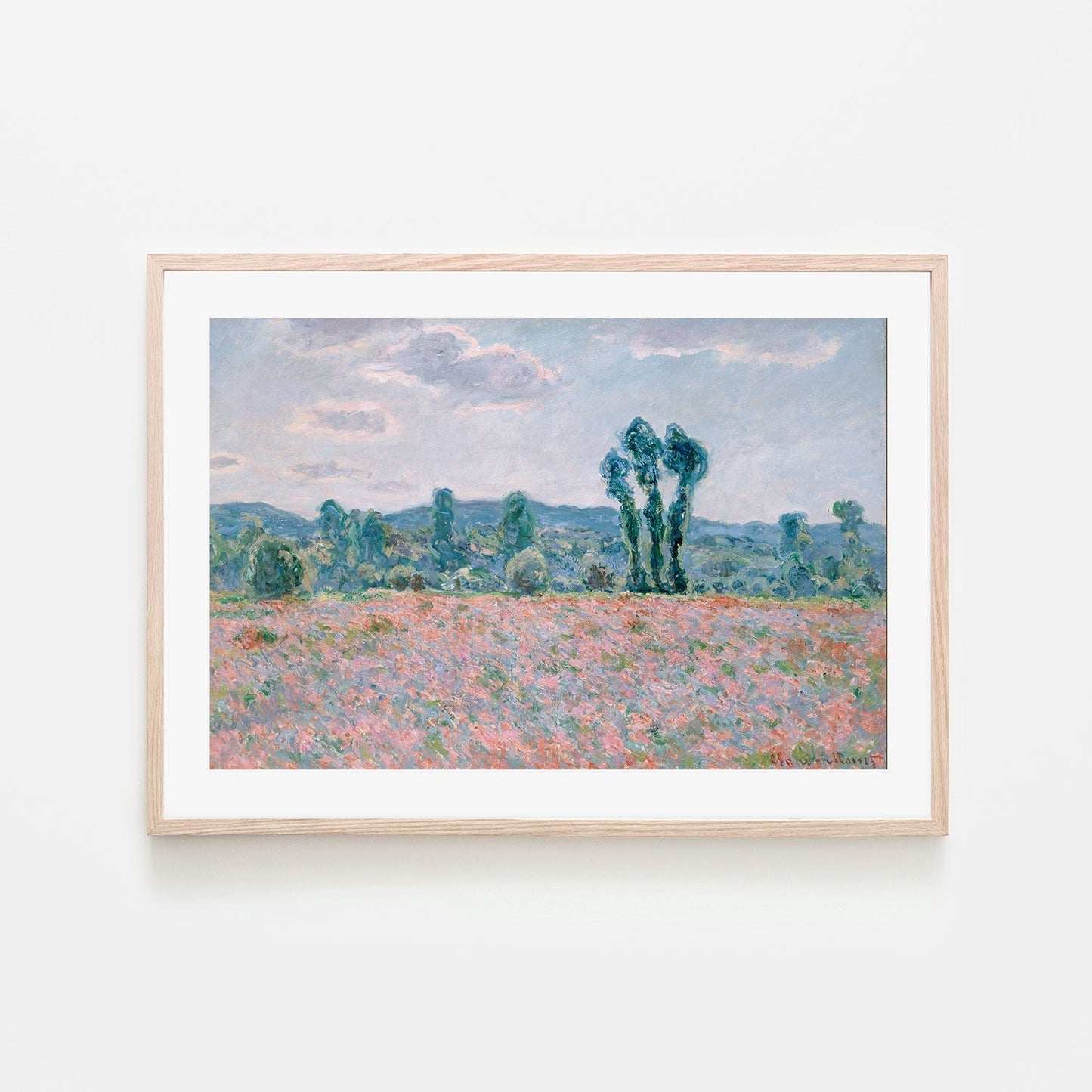 wall-art-print-canvas-poster-framed-Poppy Field 1886 , By Monet-by-Gioia Wall Art-Gioia Wall Art