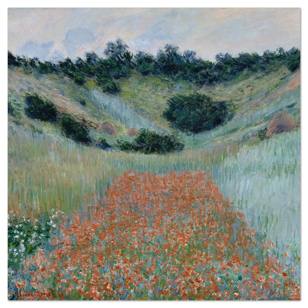 wall-art-print-canvas-poster-framed-Poppy Field In A Hollow Near Giverny, By Monet-by-Gioia Wall Art-Gioia Wall Art