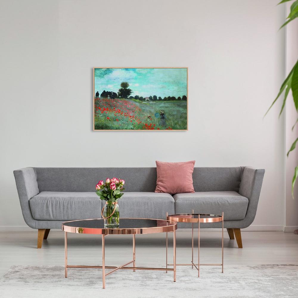 wall-art-print-canvas-poster-framed-Poppy Field Near Argenteuil, By Monet-by-Gioia Wall Art-Gioia Wall Art