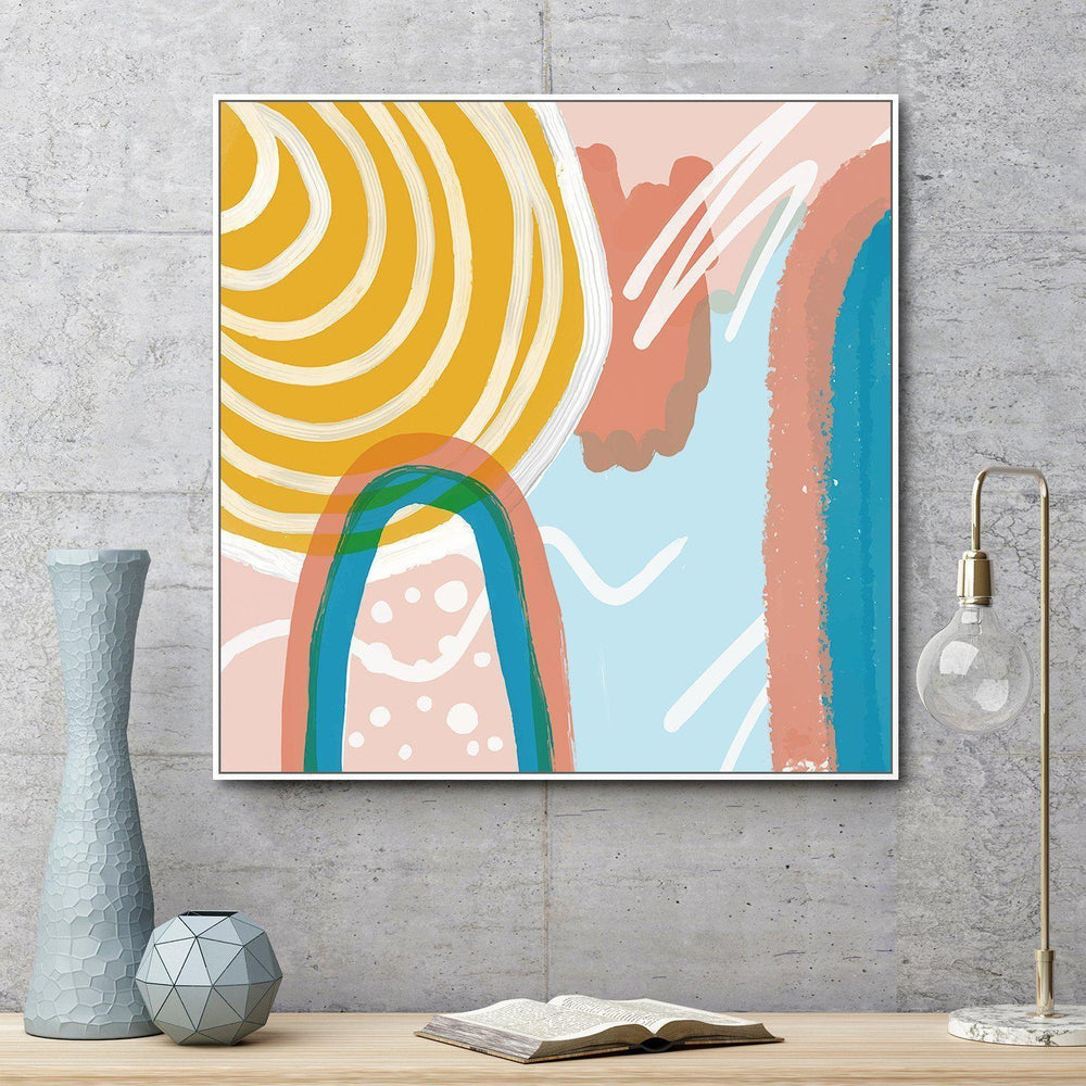 wall-art-print-canvas-poster-framed-Rainbow, Abstract Art-by-Gioia Wall Art-Gioia Wall Art