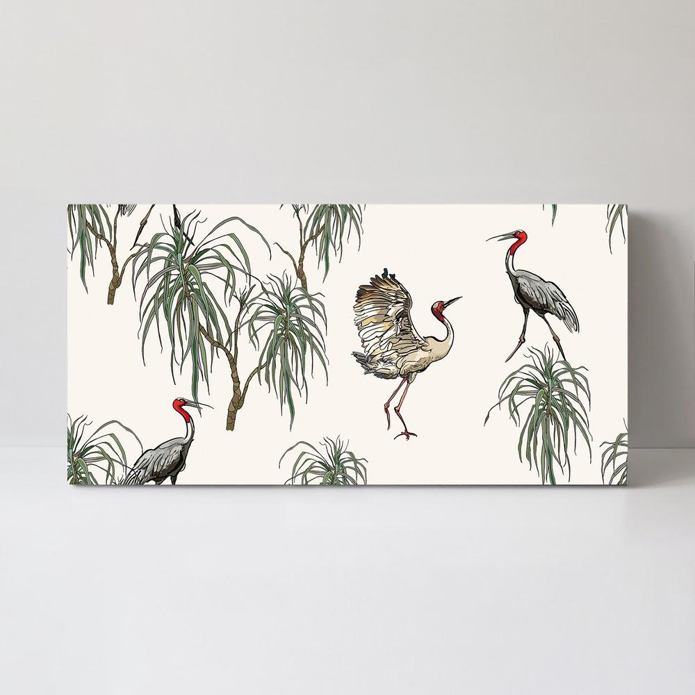 wall-art-print-canvas-poster-framed-Roaming Cranes-by-Gioia Wall Art-Gioia Wall Art