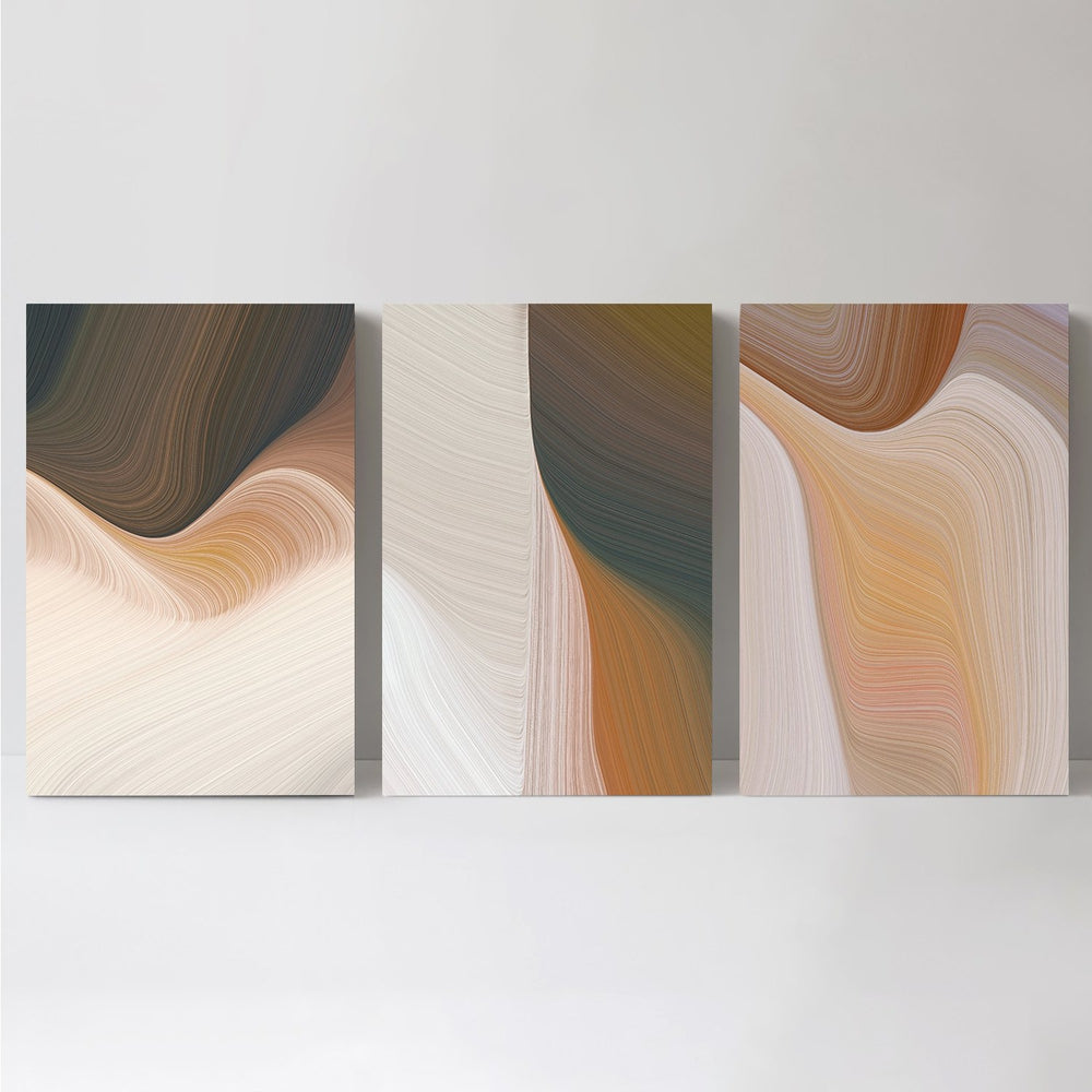 wall-art-print-canvas-poster-framed-Rock Waves, Set Of 3-by-Gioia Wall Art-Gioia Wall Art