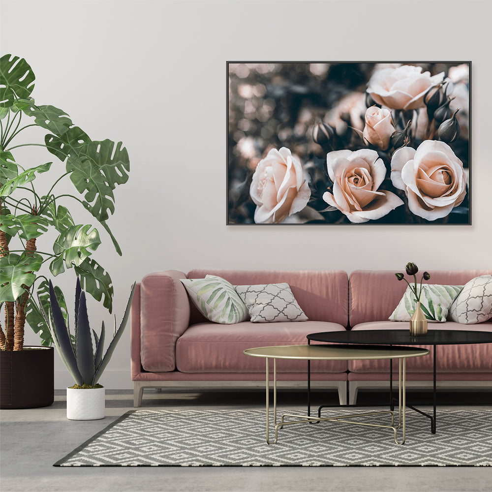 wall-art-print-canvas-poster-framed-Rose Garden, Style A-by-Gioia Wall Art-Gioia Wall Art